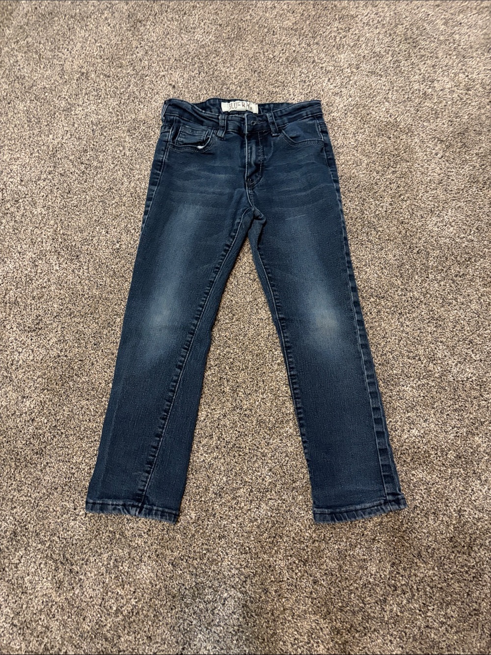 Kids Dark Blue Stretch Slim Jeans